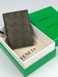 Porta Cartão Bottega Veneta Intrecciato Verde