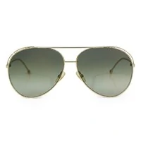 Óculos de Sol Fendi Aviador Dourado/Verde