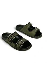 Slide Gucci Strap gg Verde