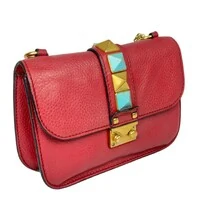 Bolsa Valentino Glam Lock Small Vermelha