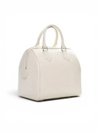 Bolsa Louis Vuitton Damier Facette Speedy Cube MM Cream