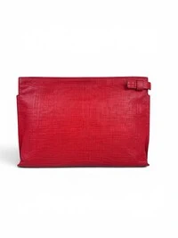 Clutch Loewe em Couro Vermelha