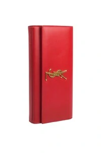 Clutch Yves Saint Laurent Couro Vermelha