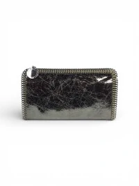 Clutch Stella McCartney Falabella Verde Metalizado