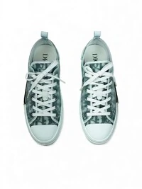 Tênis Dior Sneaker B23 League Oblique Cano Baixo Branco Monogram