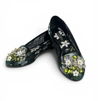 Sapatilha Dolce & Gabbana Blossom Crystal Ballet Flats