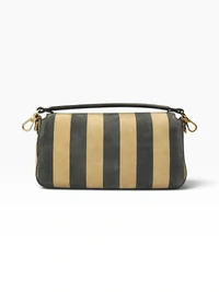 Bolsa Fendi Nubuck Pequin Baguette Moro e Ebano