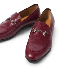 Sapato Gucci Horsebit GG Rosso