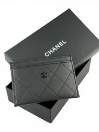 Porta Cartão Chanel Preto Preto