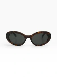 Óculos de Sol Celine Cat-Eye Tortoise Dark Havana