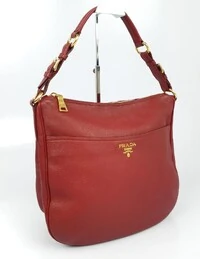 Bolsa Prada Hobo Burgundy