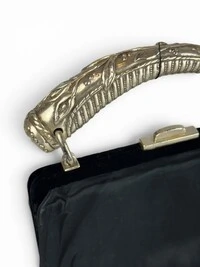 Bolsa Saint Laurent Mombasa Silk & Velvet Preta