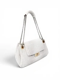 Bolsa Chanel Reissue Perforated Leather White