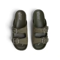 Slide Gucci Strap gg Verde