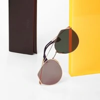 Óculos Fendi Eyeline Gold Rounded