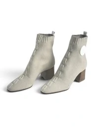 Bota Hermès Volver 60 Sock Boots Bege