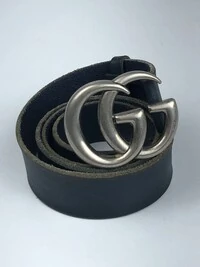 Cinto Gucci GG Azul Marinho