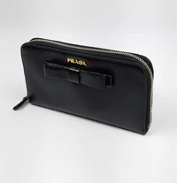Carteira Prada Lace Saffiano Preta