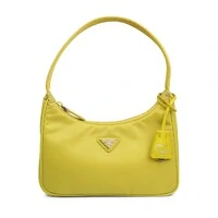 Bolsa Prada Re-Edition 2000 Nylon Amarela Chartreuse