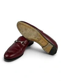 Sapato Gucci Horsebit GG Rosso