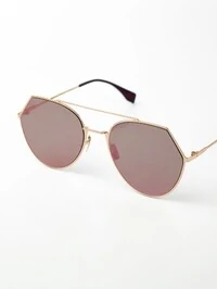 Óculos Fendi Eyeline Gold Rounded