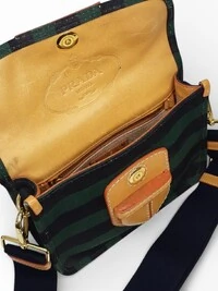 Clutch Prada Stripes Clutch Verde Preta