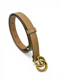 Cinto Gucci GG Bege