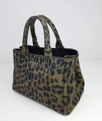 Bolsa Prada Canapa Tote Animal Print