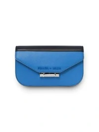 Bolsa Prada Sybille Crossbody em Couro Azul e Preto