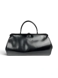 Bolsa Prada Spazzolato Frame Preta