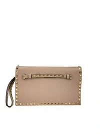 Clutch Valentino Rockstud Nude