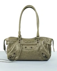 Bolsa Balenciaga Le City East West Verde Musgo