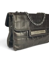 Bolsa Chanel Chocolate Bar Shoulder Marrom
