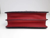Bolsa Bottega Veneta Olimpia Intrecciato Vermelho/Preto
