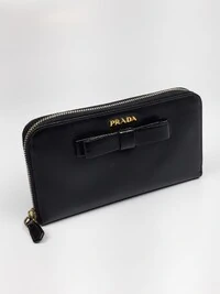 Carteira Prada Lace Saffiano Preta