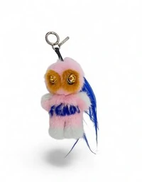 Chaveiro Fendi Monster em Rosa Azul