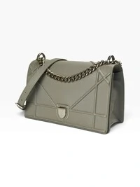 Bolsa Dior Diorama Flap Bag Cinza