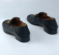 Sapato Gucci Mocassim Horsebit Stripes Preto