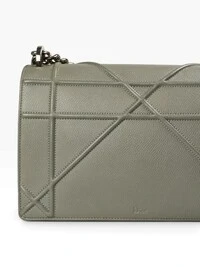 Bolsa Dior Diorama Flap Bag Cinza