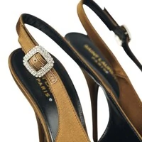 Sapato Saint Laurent Scarpin Yasmeen Brown