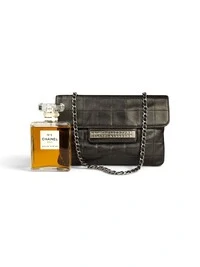 Bolsa Chanel Chocolate Bar Shoulder Marrom