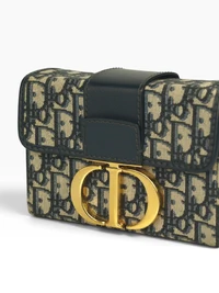 Bolsa Dior 30 Montaigne em Jacquard Oblique Azul