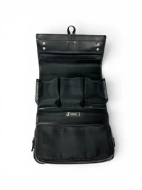 Necessaire Versace em Couro Granulado Preta