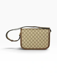 Bolsa Gucci Horsebit 1955 GG Supreme Marrom