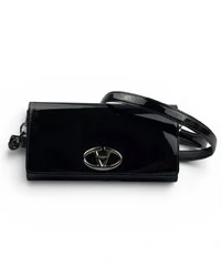 Bolsa Valentino Vlogo The Bold Edition Patent Preta
