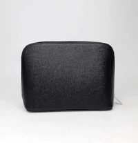 Necessaire Saint Laurent em Couro Preta