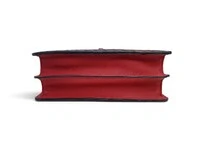 Bolsa Bottega Veneta Olimpia Intrecciato Vermelho/Preto