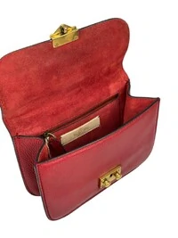 Bolsa Valentino Glam Lock Small Vermelha