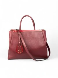 Bolsa Fendi 2 Jours Burgundy