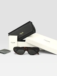 Óculos de Sol Celine Cat-Eye Tortoise Dark Havana
